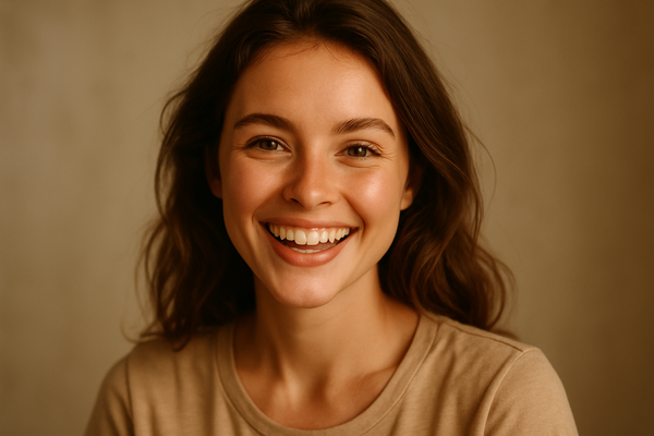 Young happy and radiant woman